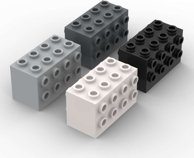 SixBricks Haus Schloss, Bausteine, 1-teiliges Set, Schwarz - Bild 1