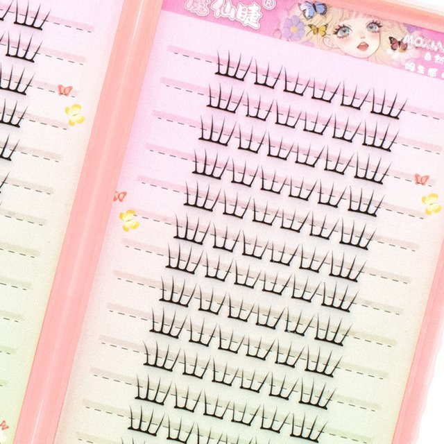 DIY Fake Lash Wimperncluster, Black Natural & Wispy, 9–12 mm, Unisex - Bild 1
