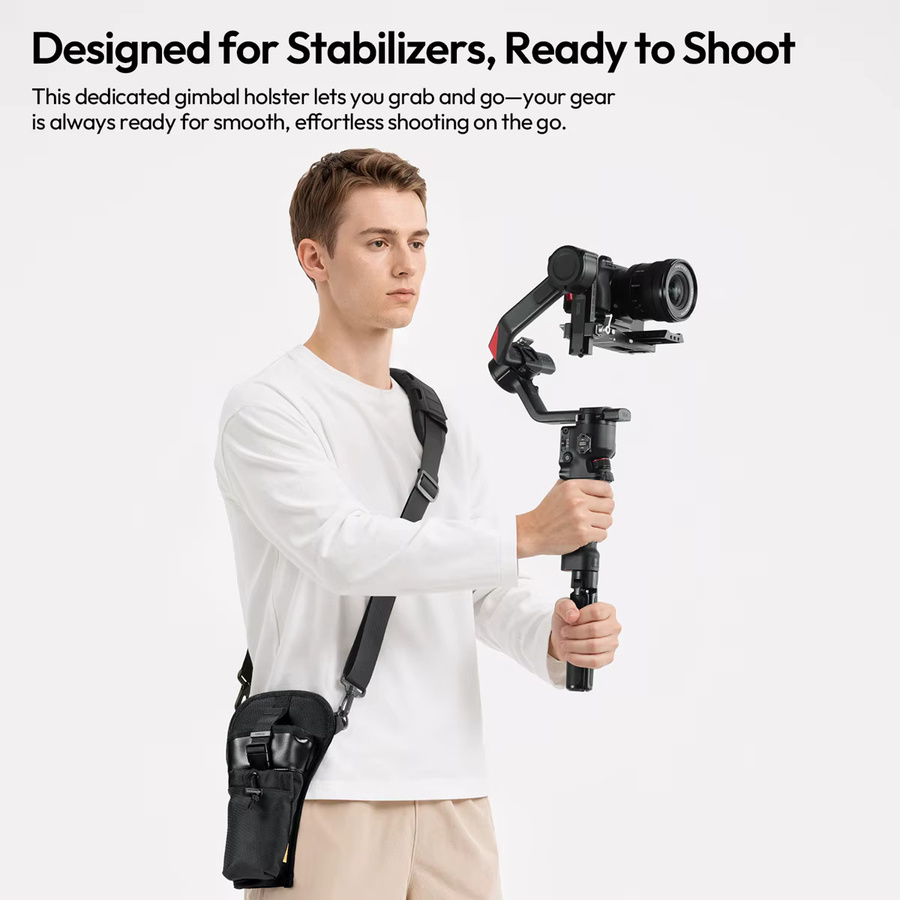 Ulanzi CB01 Kamerastabilisator Schulterholster Tragbare Tasche in Schwarz für DJI Ronin Gimbal RS3 Mini, RS3, RS4 Mini und RS4Pro mit Nackengurt - Bild 2