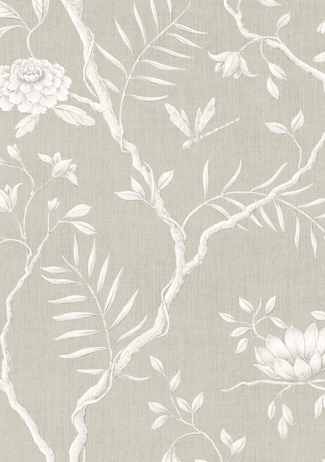Lewis & Wood Tapete Jasper Peony in Beige mit floralem Design und botanischem Muster - Bild 1