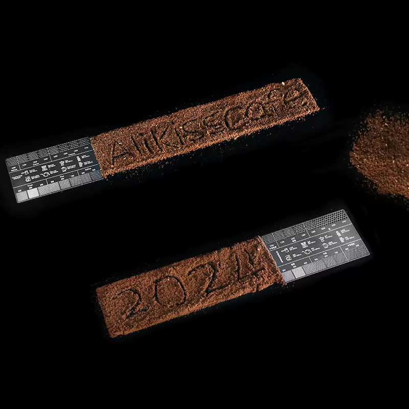ALIKISSCAFE Referenzkarte zur Messung der Kaffeemahlgrad-Dicke für Espresso und Barista-Zubehör aus Metall - Bild 5