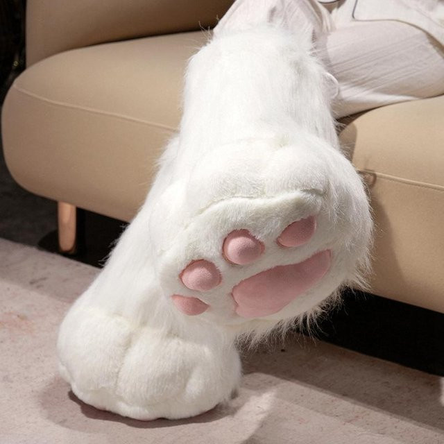 Pussy Paw Muppet-Puppe, Plüschtier, 35cm, weiß - Bild 1