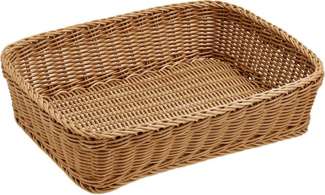 VEGA Brotkorb Igato rechteckig, braun, stapelbar, B/T/H: 30 x 40 x 10 cm - Bild 1