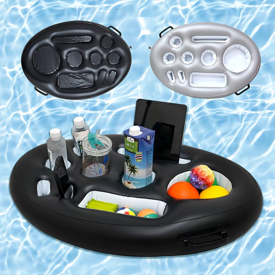 YHSBUY Aufblasbarer Eisbehälter und multifunktionaler schwimmender Getränkehalter für Partys - Bild 2