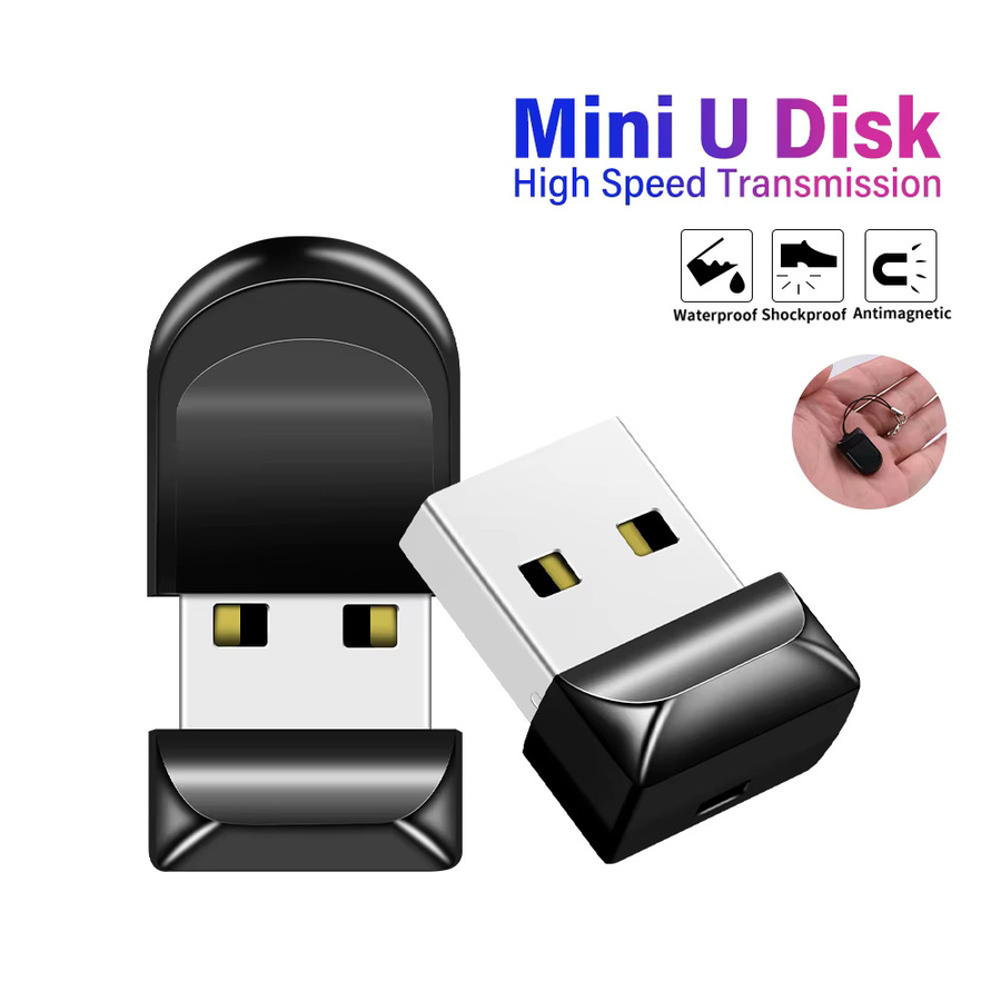 JASTER Super Mini USB-Flash-Speicher aus Metall in Schwarz - Bild 5