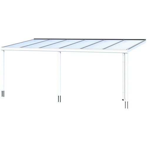 SKANHOLZ Terrassenüberdachung Garda in Weiß mit Polycarbonat-Dach, B/T/H: 648 x 307 cm - Bild 3