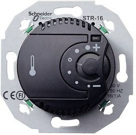 Schneider Electric WDE011624 Elektronischer Temperaturregler mit Display in Schwarz - Bild 1