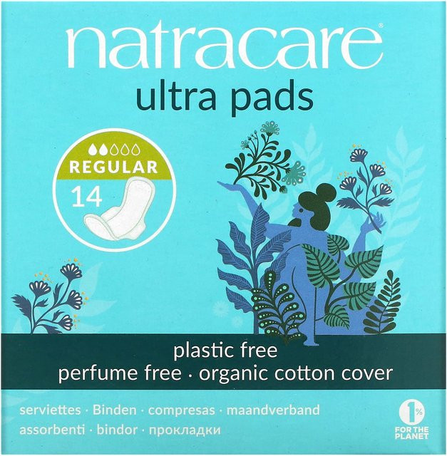 Natracare Ultra Pad, Regular, Bio-Baumwolle, 14 Stück - Bild 1