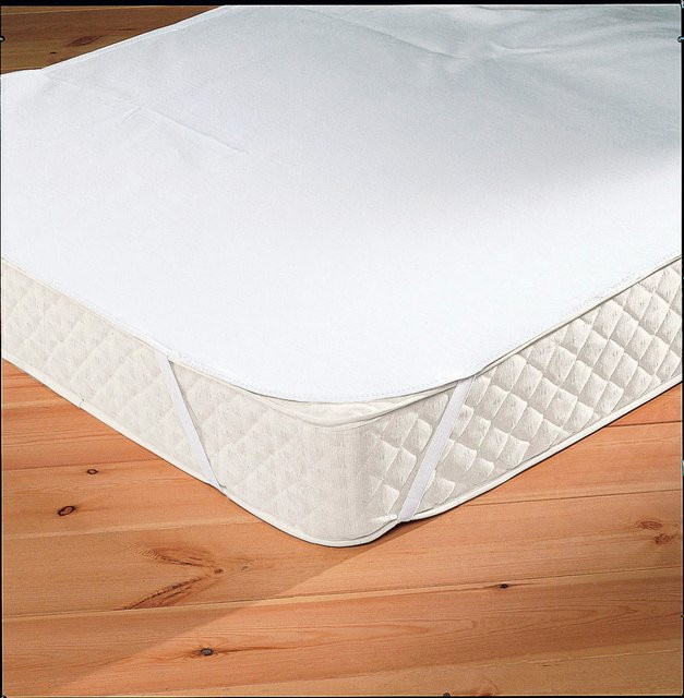 Dormisette Matratzenauflage aus 100% Baumwolle Molton in Beige oder Weiß mit Eck-Elastik - Bild 1