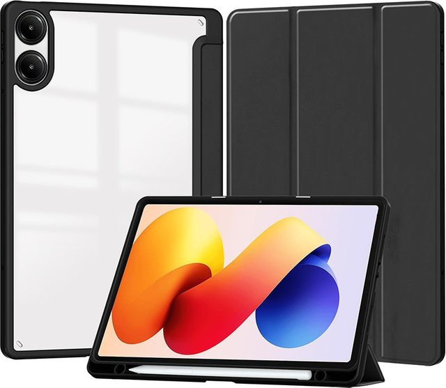 Xiaomi Poco Pad M1 Schutzhülle mit Stifthalter und magnetischem Klappständer in Pink oder Schwarz - Bild 1