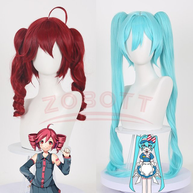 Kasane Teto Cosplay Rote Perücke, Unisex - Bild 1