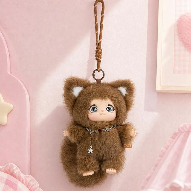 Yiran toy Kleiner Fuchs Plüschtier, Vinylpuppen-Anhänger, ab 14 Jahren - Bild 1