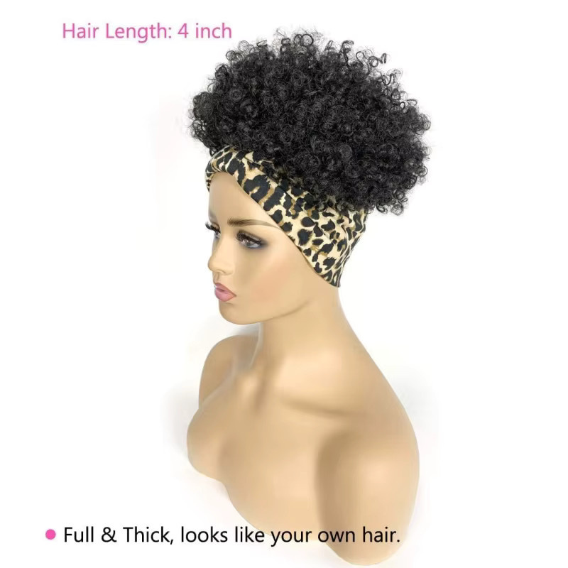 Suri Hair Afro-Perücke, lockige Ananas-Synthetik-Perücke mit Stirnband, Damen - Bild 3