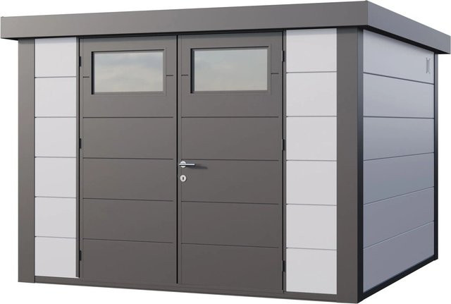 Telluria Gerätehaus Classico in Weiß, B/T/H: 318 x 318 x 219 cm - Bild 1