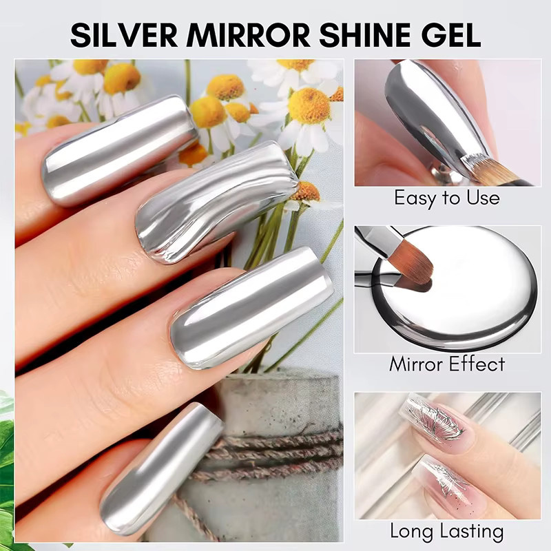 VERONNI Metallic-Nagellack, 5 ml, Gold, Silber, Roségold - Bild 3