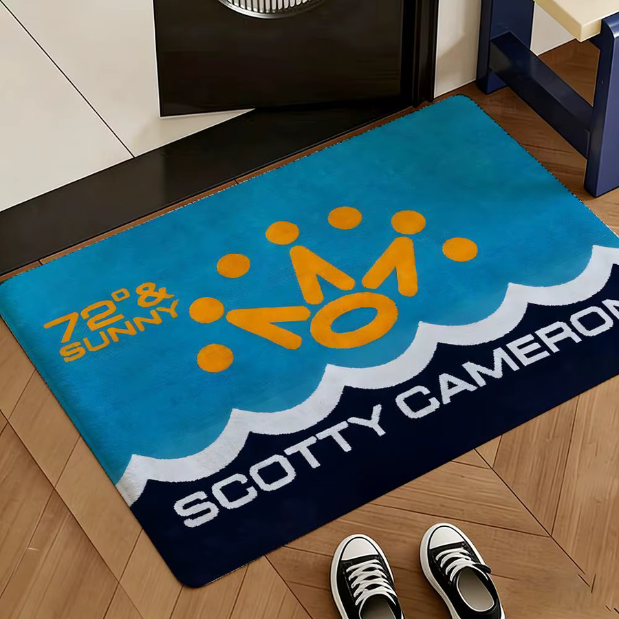 S-Scotty Bodenmatte aus weichem Flanell in Weiß, rutschfeste und saugfähige Badematte für Schlafzimmer und Heimdekoration, B/T: 60 x 40 cm - Bild 2
