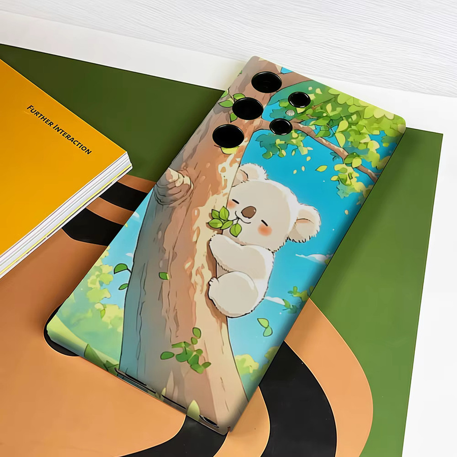 Stoßfeste Doppelschicht Handyhülle mit Koala auf Baum Motiv für Samsung Galaxy S26 S25 S24 S23 Ultra Plus in Multicolour - Bild 4