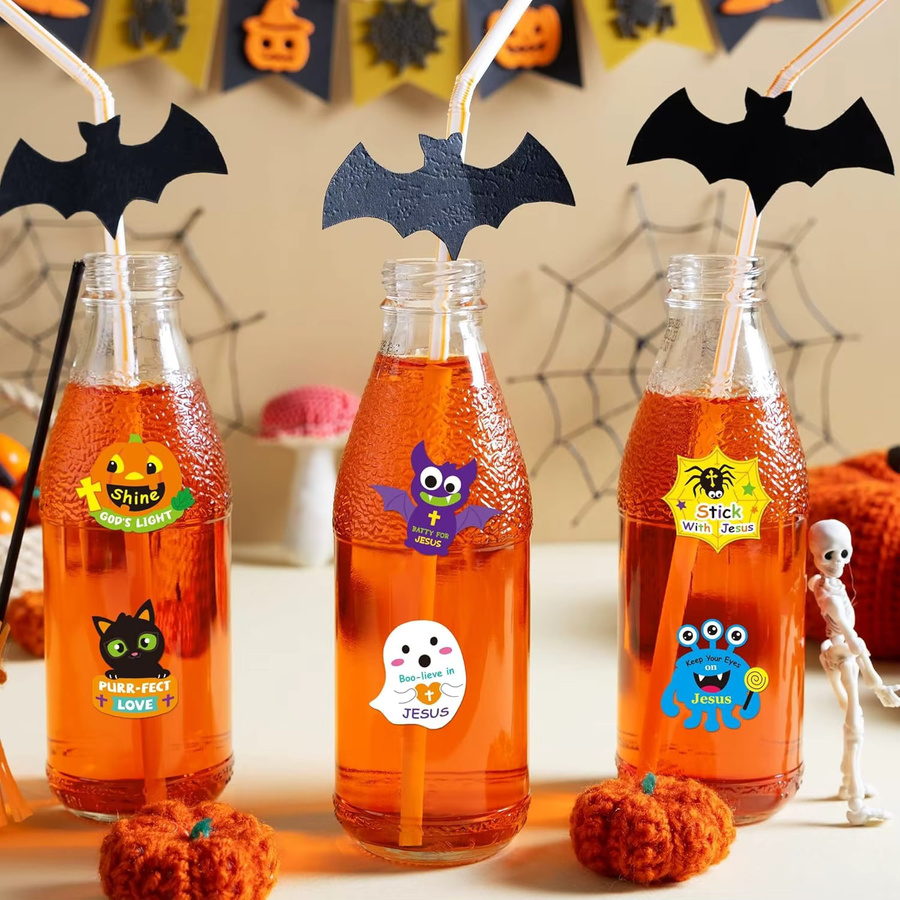 TYFYO Halloween Puzzle-Aufkleber, Bunt, 150 Stück/Rolle - Bild 5