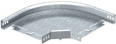 OBO Bettermann Bogen aus Metall in Silber, Breite: 100 mm, Höhe: 35 mm - Bild 1