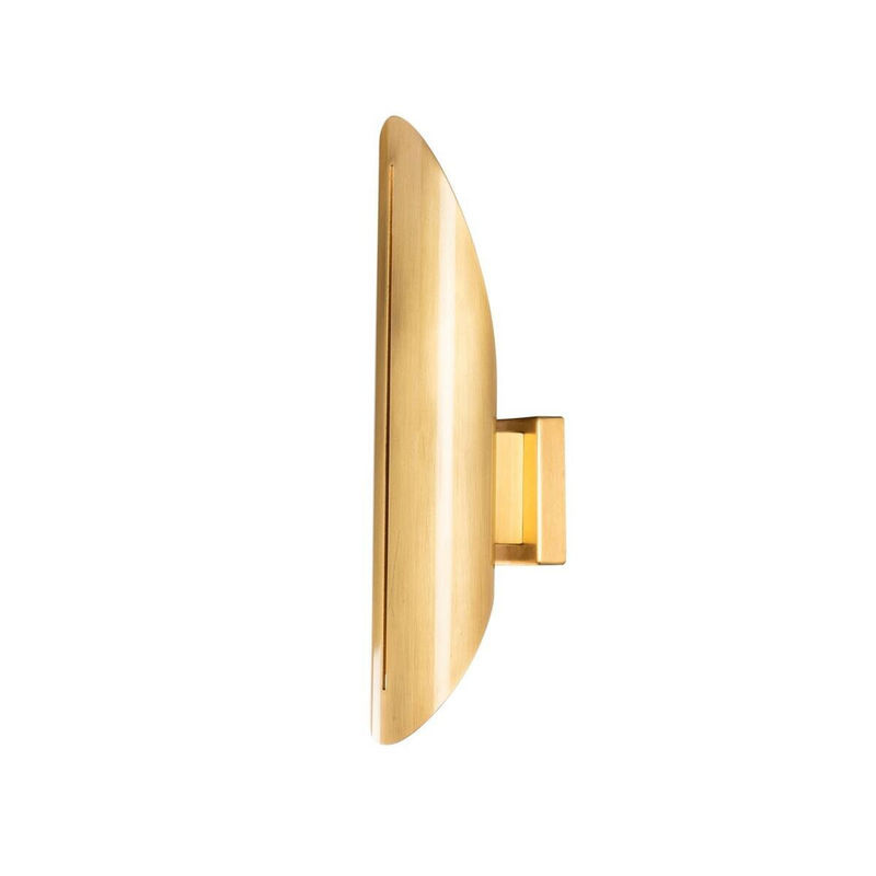 Opviq Wandleuchte aus Eisen in Gold, B/H/T: 13 x 40 x 8 cm, E14 Fassung - Bild 3