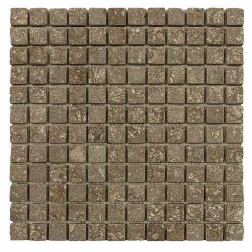 WOHNRAUSCH Mosaikmatte Travertin in braun/beige, B/T/H: 30,5 x 30,5 x 1 cm - Bild 2