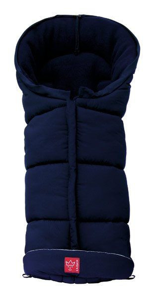 Kaiser Thermo-Fleece Fußsack Iglu in Marine Blau mit reflektierenden Elementen - Bild 1