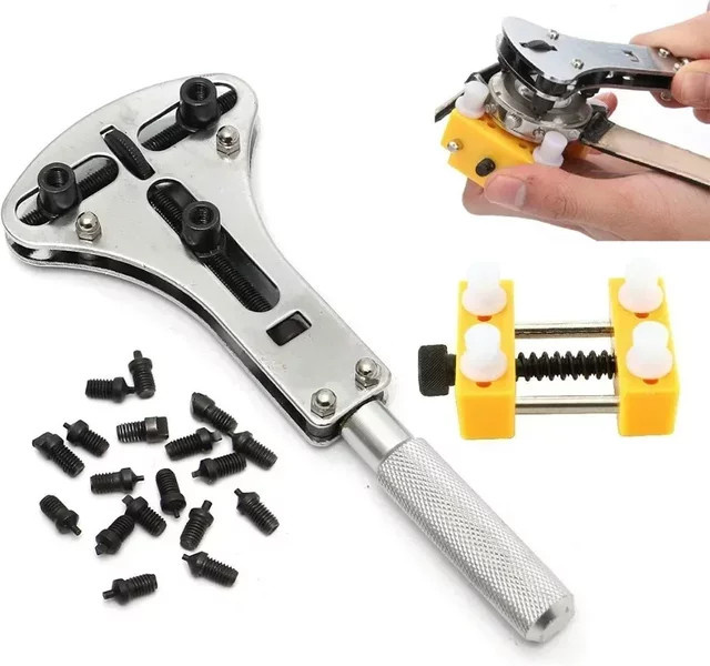 FancyWrist Uhrenreparatur-Werkzeugset Edelstahl, Silber, Unisex - Bild 1