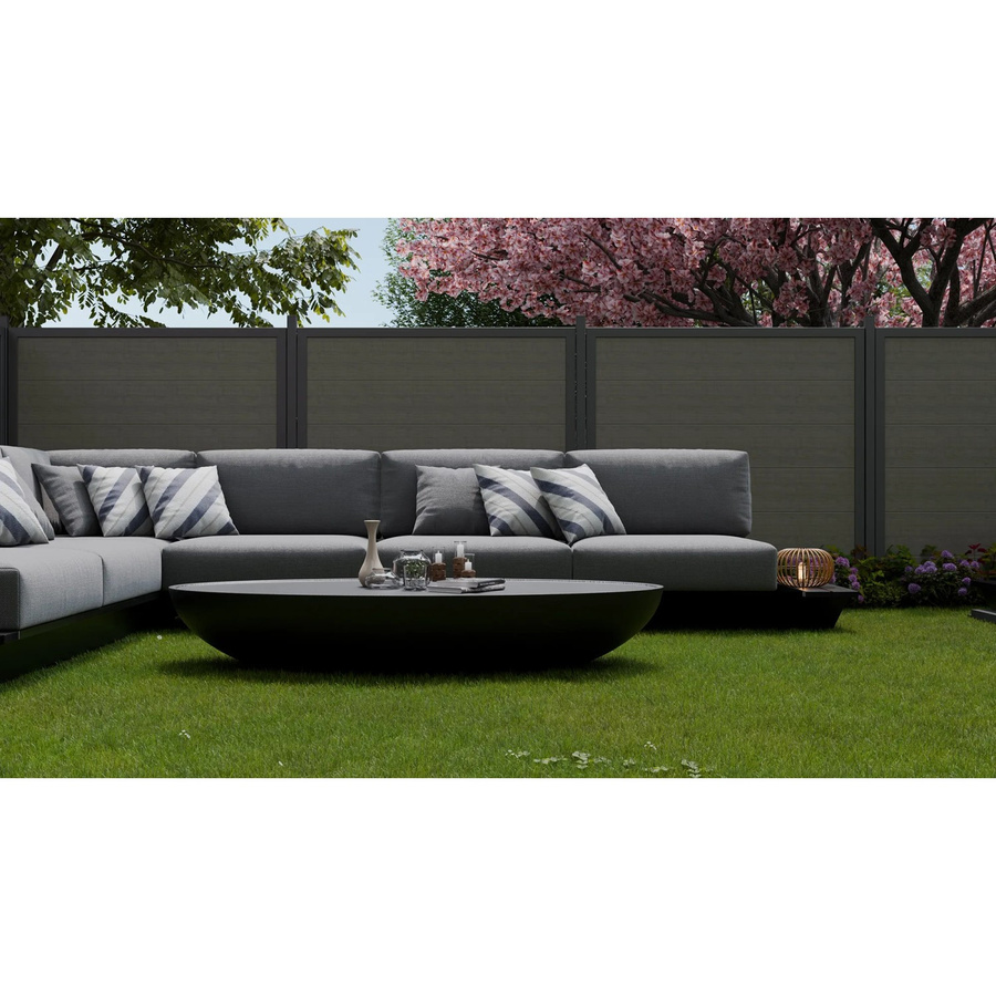 GroJa Hauptelement BasicLine Nova Sondermaß in Grey Ash Cut, Farbe: Anthrazit/Grau - Bild 2