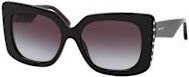 Jimmy Choo JC 5025H Sonnenbrille, Quadratisch, Vollrand, Kunststoff, Damen, black grey - Bild 1