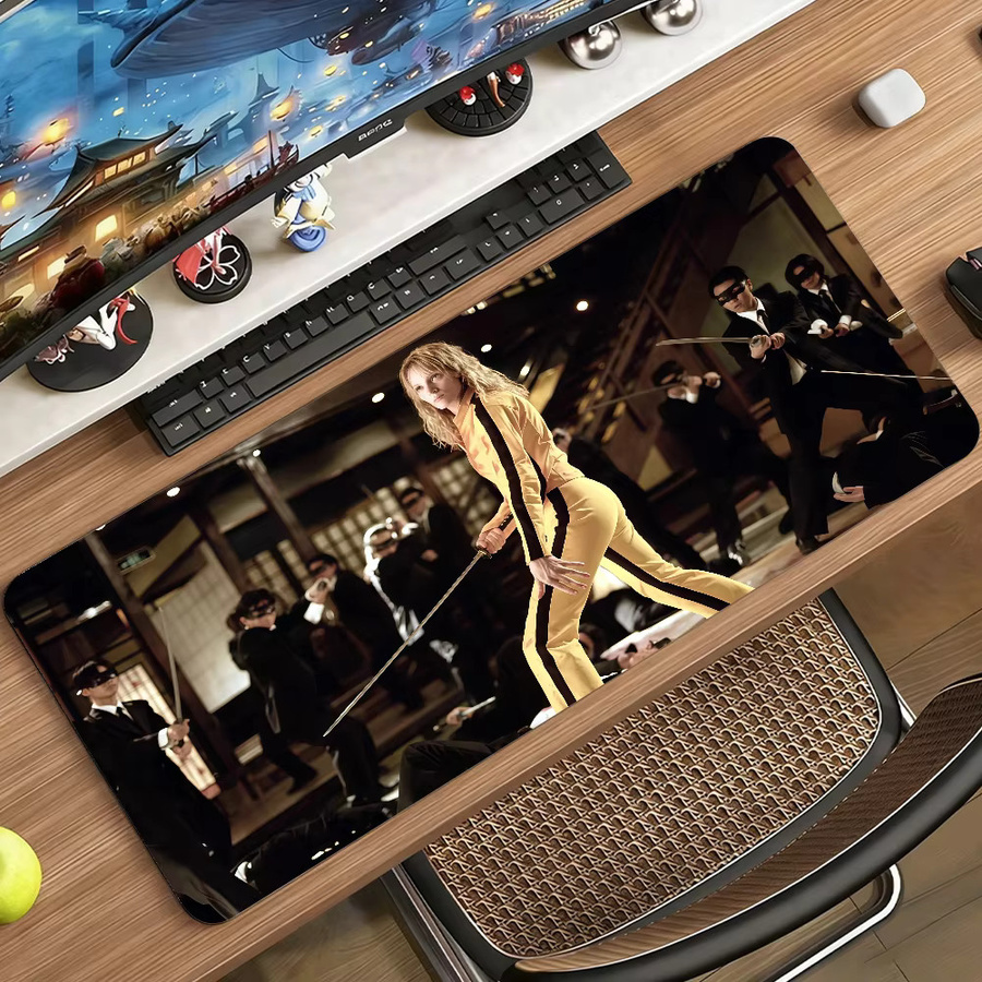 Rutschfeste Mauspad Schreibtischunterlage Kill Bill Design in Multicolour für PC und Laptop - Bild 3
