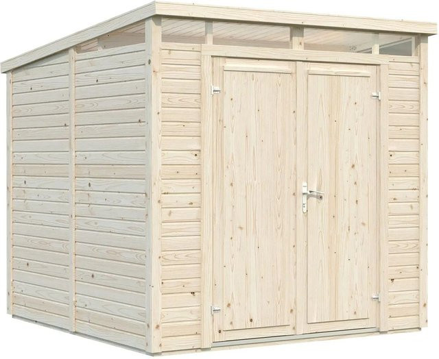 Palmako Holz-Gartenhaus Elias mit Pultdach in Braun, inkl. Boden, 4,9 m² - Bild 1