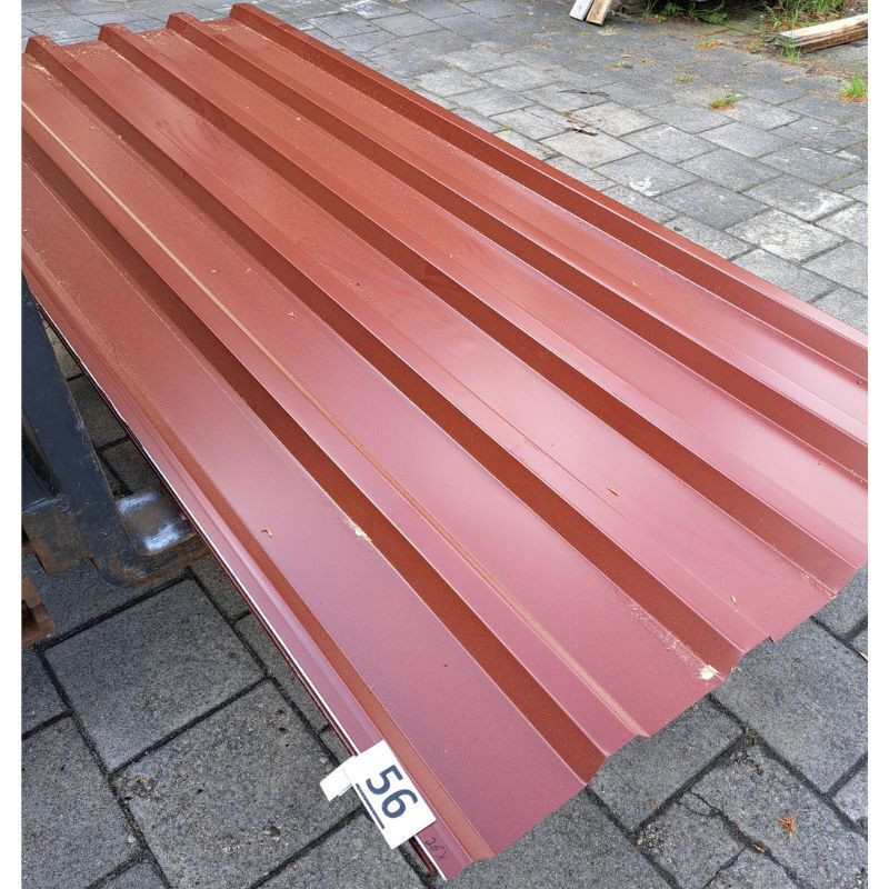 Trapezblech Dach Friedrich von Lien AG Rotbraun RAL 8012 Länge: 2,50 m - Bild 1