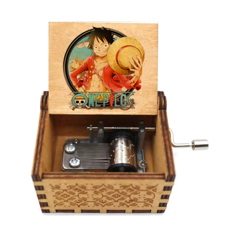 Bandai One Piece Spieluhr mit Luffy und Zoro aus Holz in Multicolour als klassische Dekoration - Bild 1
