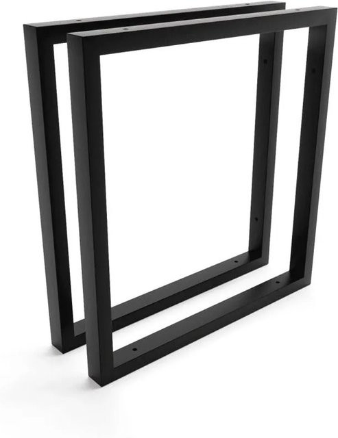 HEVVA Waschtischhalterung REUSS 2er Set Schwarz matt Tiefe: 40 cm - Bild 1