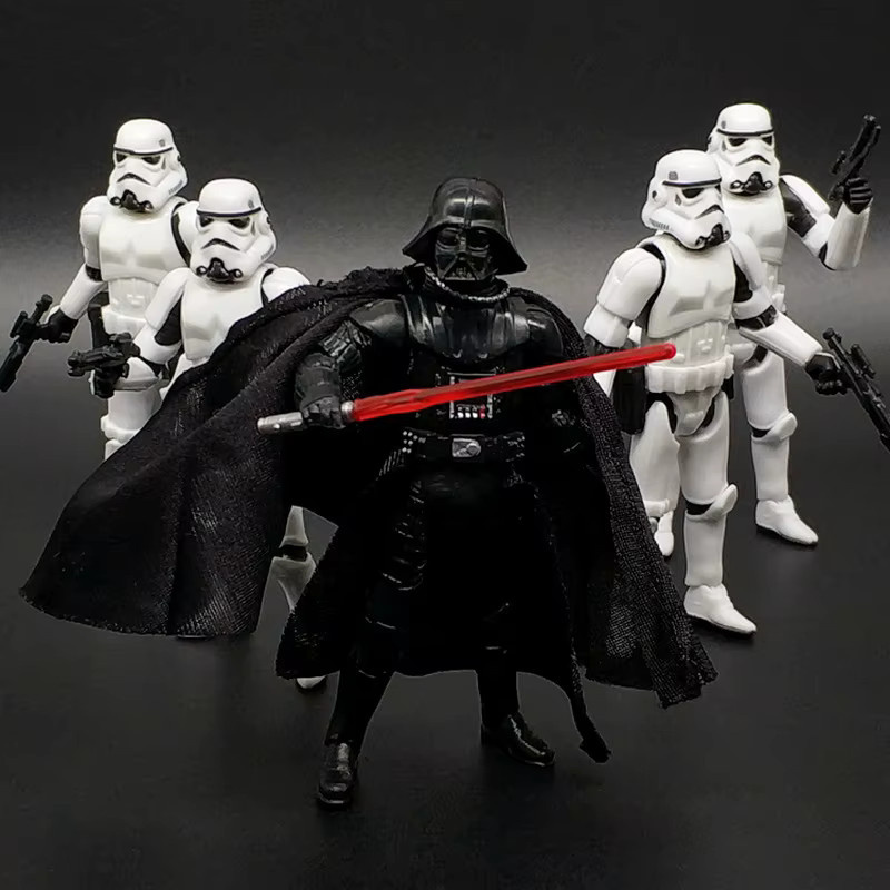 HEROCROSS Ritter, Weiße und Schwarze Soldaten Kommandanten-Spielzeugfiguren, Schwarz, Weiß - Bild 2
