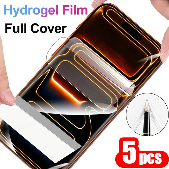 5 Stück Hydrogel Displayschutzfolie für Samsung Galaxy A16 5G A36 A26 A35 A34 A33 A32 A31 A25 A24 A23 A22 A15 A14, transparente weiche Folie - Bild 1