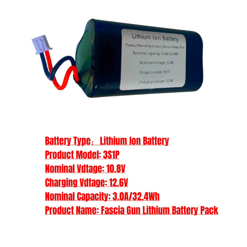 Aimjin 3S1P Li-Ionen-Akku 10,8 V 3000 mAh für MUKASI BOOSTER Massagepistolen und Faszienpistolen mit BMS für DIY-Installation - Bild 4