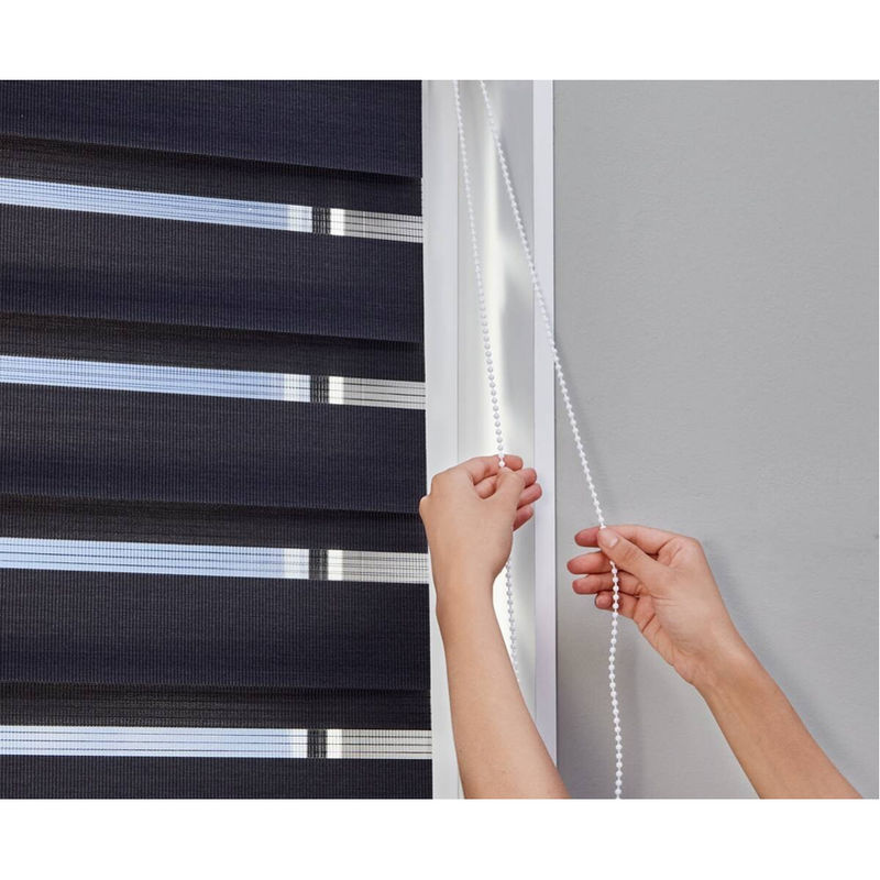 Pocoline Doppelrollo Easy-Fix Day-Night mit Blende aus Polyester-Gewebe in Anthrazit, Breite: 100 cm, Höhe: 160 cm - Bild 2