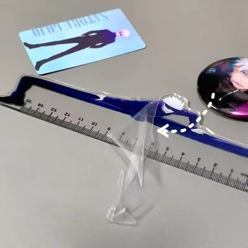 Jujutsu Kaisen Satoru Gojo Lineal aus Kunststoff, transparent, Länge: 15 cm - Bild 3