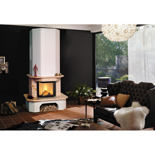 Hark Aspen 1 Kaminofen aus Naturstein in Beige und Weiß mit 8 kW Leistung und Automatik - Bild 3