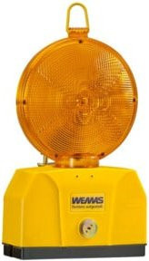 WEMAS TL-Warnleuchte 2000/180 Absperrtechnik in Gelb mit Halterung - Bild 1
