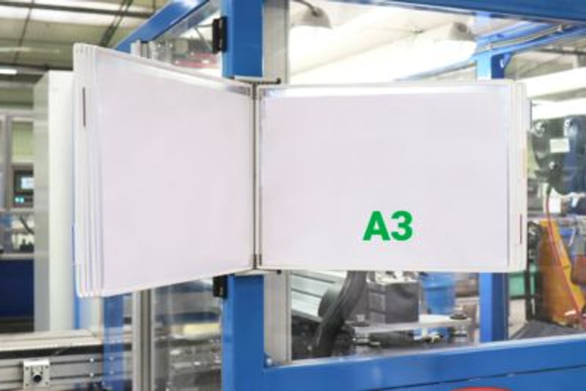 Tarifold Sichttafel DIN A3 quer in Weiß, 10 Stück mit Metalldrehzapfen für alle Trägersysteme - Bild 2
