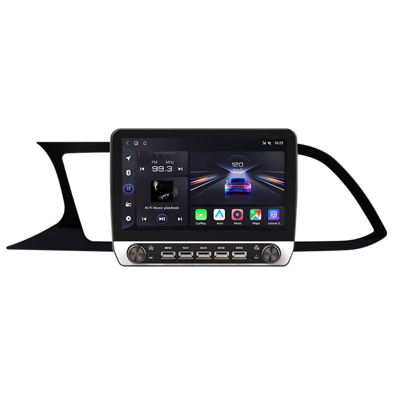 Junsun Autoradio für Seat Leon MK3 2012-2020 mit 10,1 Zoll IPS-Touchscreen, kabelloses CarPlay, Android Auto, GPS, WLAN, DAB+ und DSP in Schwarz - Bild 6