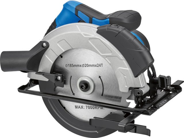 LUX-TOOLS Handkreissäge E-HKS-1400/185 in Blau/Schwarz mit 1400 Watt - Bild 1