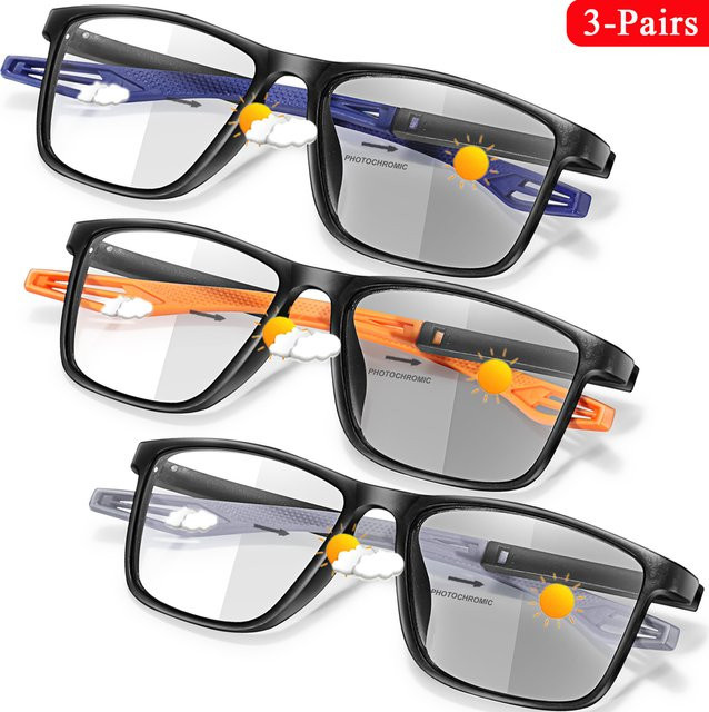 POAT Lesebrille, quadratisch, Vollrand, Kunststoff, schwarz - Bild 1