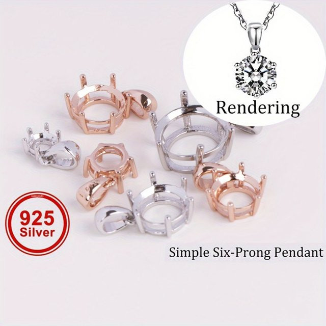 weainy Anhänger 925 Silber, rund, 5-20 mm, Unisex - Bild 1