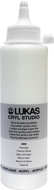 Lukas Cryl Studio Premium-Acrylfarbe Titanweiß 250 ml - Bild 1