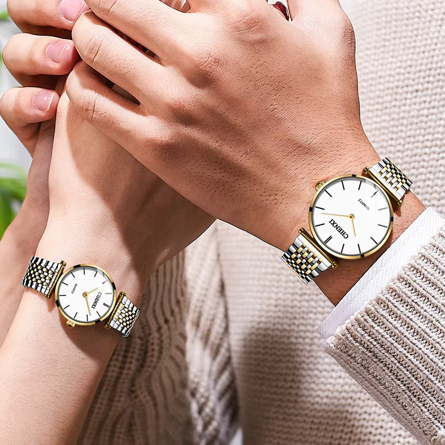 CHENXI Armbanduhr Edelstahl, Quarz, Datum, Herren - Bild 4