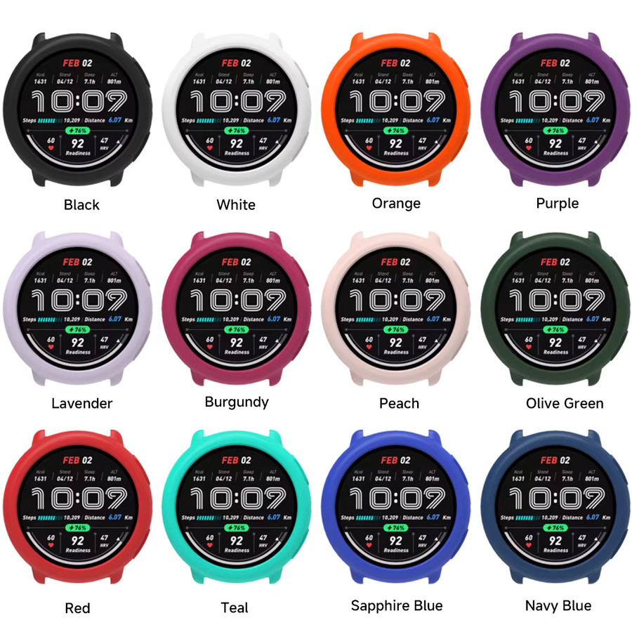 FancyWrist Uhrenhülle Silikon, Schwarz, Amazfit Active 2 - Bild 6