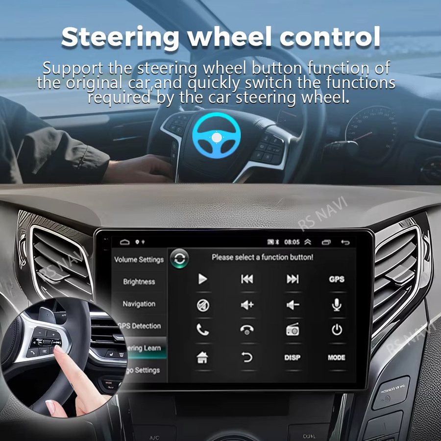 RSNAVI Android 16 Autoradio für Hyundai i40 2011 - 2019 mit 2K QLED Display, GPS, 4G, CarPlay und AI Sprachsteuerung, Schwarz - Bild 3